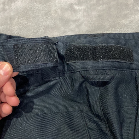 Snowboard pants women’s dark green with rose gold zipper pulls Velcro sides - Picture 7 of 11